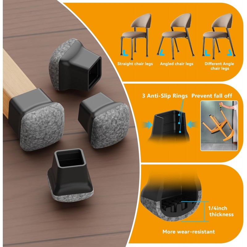 Chair Leg Floor Protectors for Hardwood Floor