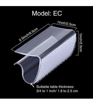 50 Pieces Transparent Clear Table Skirting Clips Model Plastic Tablecloth Clips Holder Clamps for Tablecover