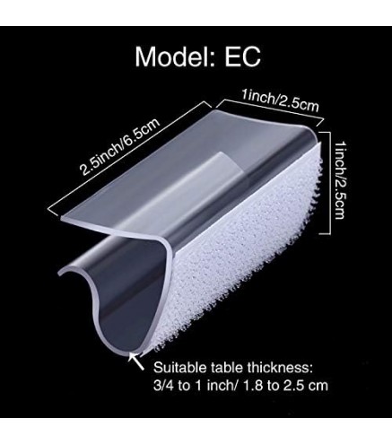 50 Pieces Transparent Clear Table Skirting Clips Model Plastic Tablecloth Clips Holder Clamps for Tablecover