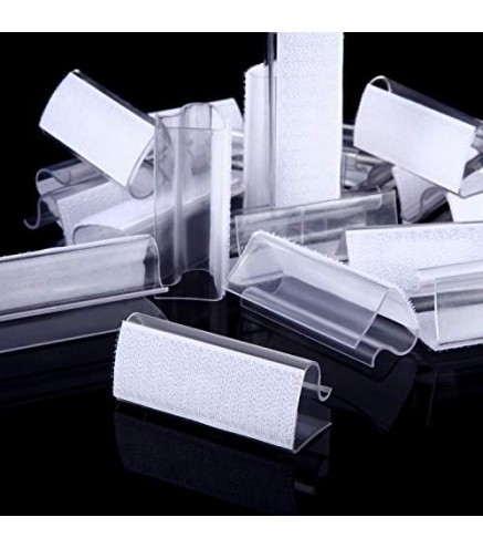 50 Pieces Transparent Clear Table Skirting Clips Model Plastic Tablecloth Clips Holder Clamps for Tablecover