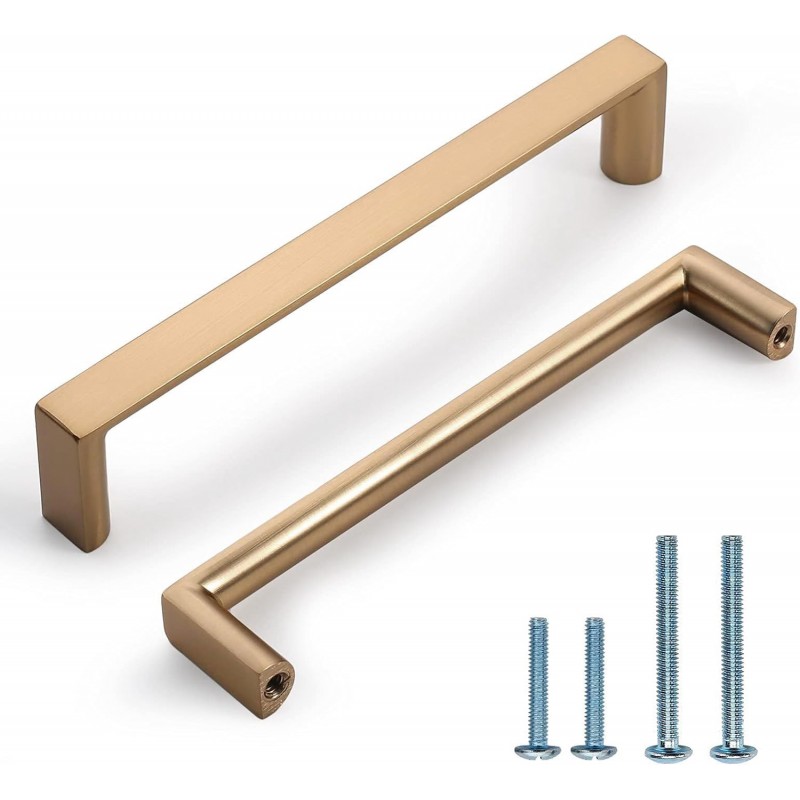 Cabinet Pulls Square Champagne Bronze