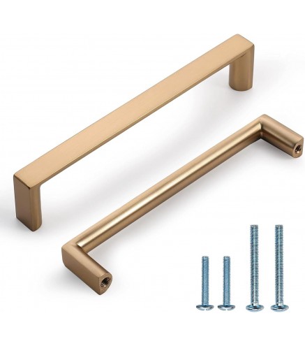 Cabinet Pulls Square Champagne Bronze