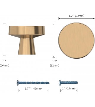 Kitchen Cabinet Knob Champagne Bronze