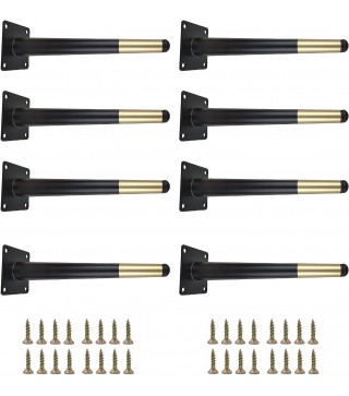 Matte Black Gold Metal Furniture Legs