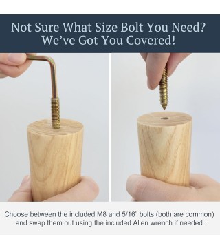 Premium Ash Wood Furniture Legs