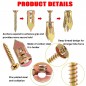 Self Drilling Drywall Anchors with Screws Kit