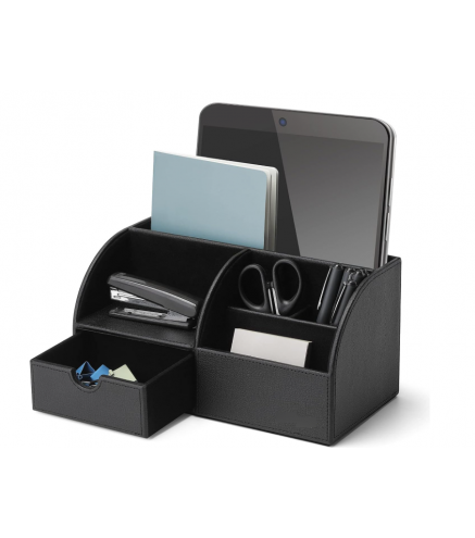 Office Desk Organizer Leather Desktop