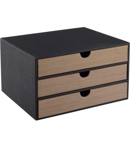 Fashion Multicolor Collocation Leather Desk Organizer File Cabinet