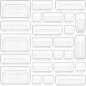 Clear Plastic Drawer Organizers Set