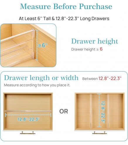 Tall Upgrade Drawer Dividers for Big
