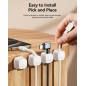 6-Pack Magnetic Cable Clips Cord Organizer-Cables Smooth Adjustable