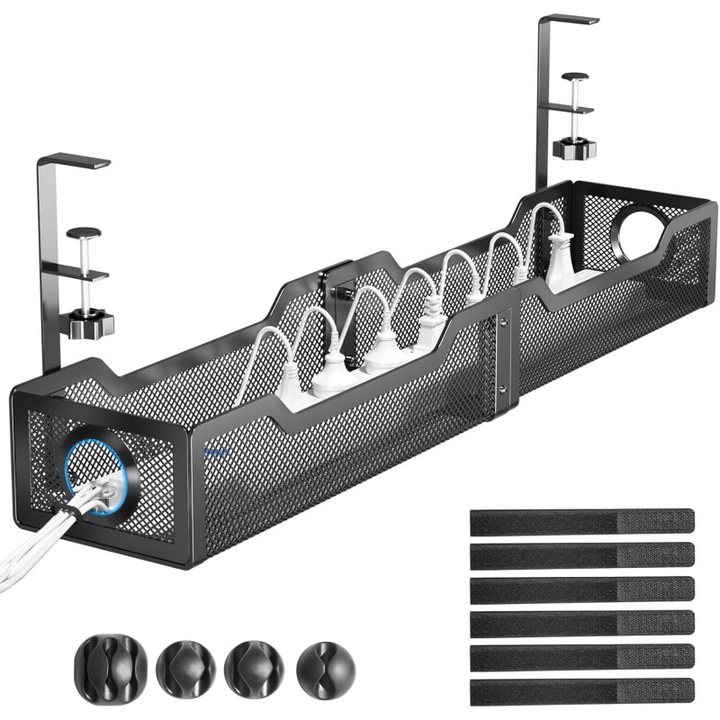 [Upgraded] Extra Large Under Desk Cable Management