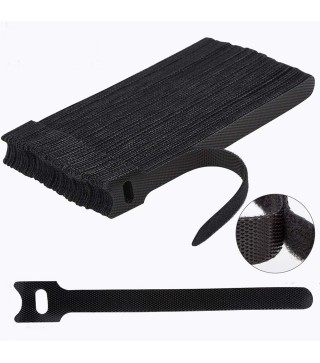 60 PCS 6 Inches Reusable Cable Ties, Adjustable Cord Straps Wire Organizer Cord Wrap and Hook Loop Cable Management