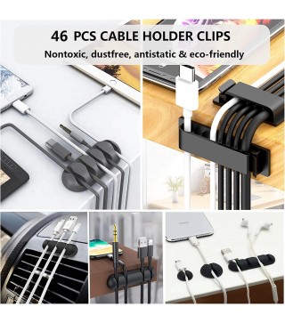 192 PCS Cable Management Kit 4 Wire Organizer Sleeve