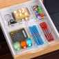 Clear Drawer Organizer, Adjustable Drawer Storage Box