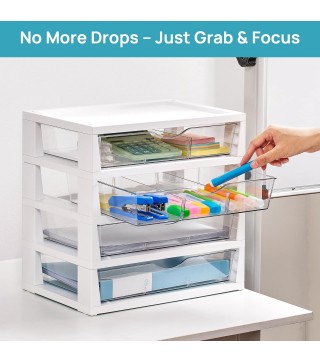 Clear Desk Organizer
