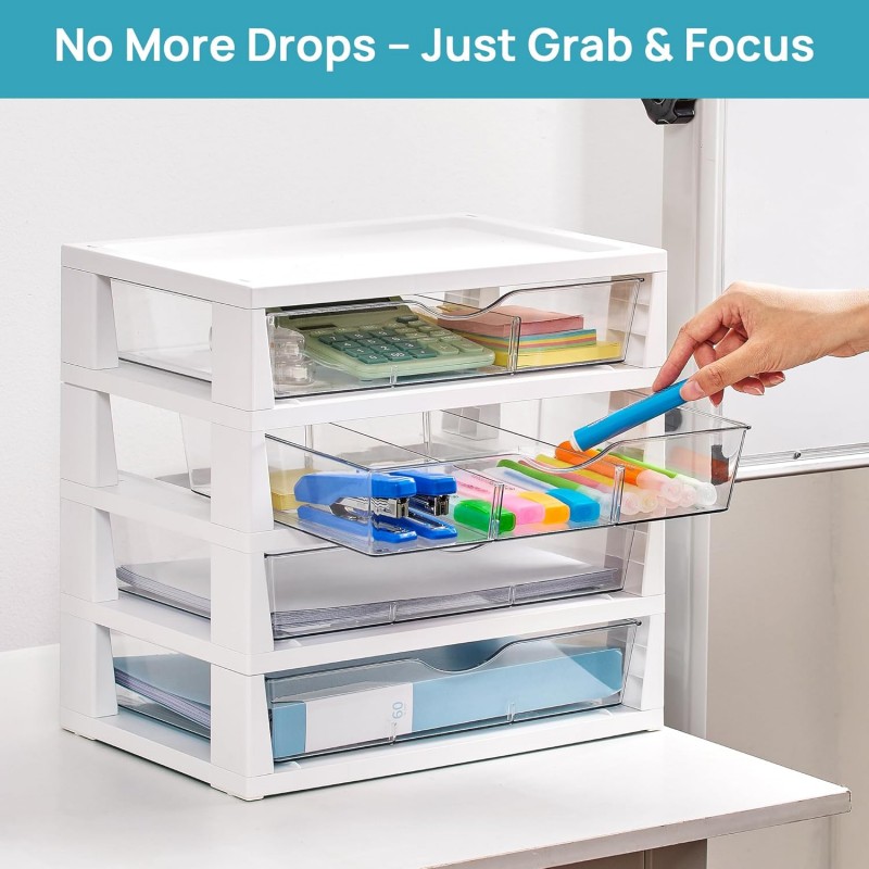 Clear Desk Organizer