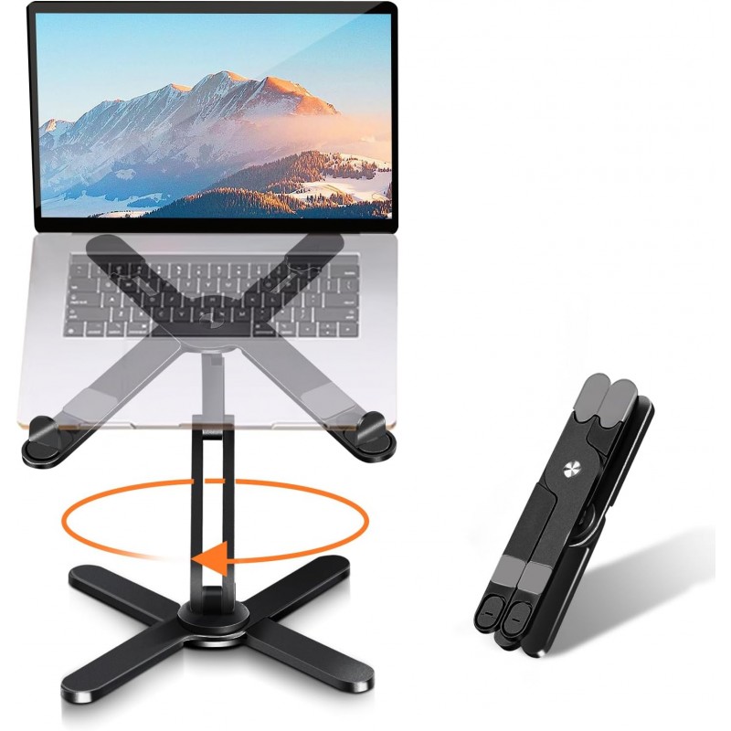 Laptop Stand with 360 Rotating Base