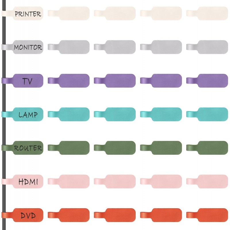 Trilancer Cable Cord Labels Large Size