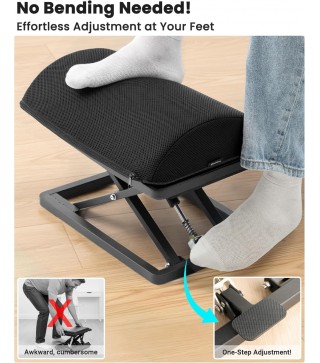 Truly Infinite Height Adjustable Footrest