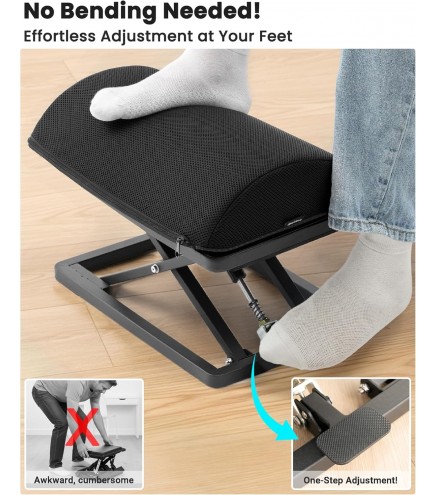 Truly Infinite Height Adjustable Footrest
