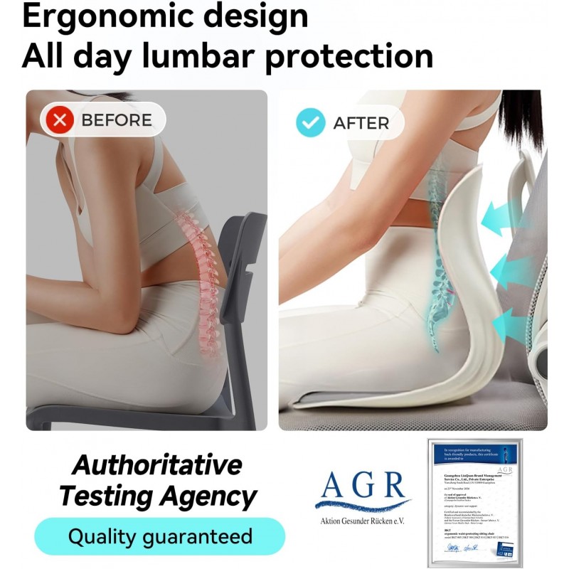 Seat Cushion Chair Ergonomic Office Chair Cushions Lumbar Support