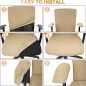 Tallew 4 Pcs Office Chair Covers Set Computer Universal