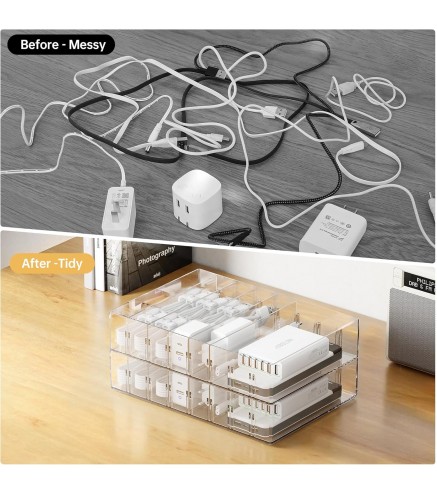 Cable Charger Organizer Box