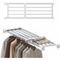 Hershii Tension Shelf Expandable Rod Closet System Heavy Duty Clothes Hanger Adjustable DIY Storage Organizer Shoe Rack Hershii Tension Shelf Expandable Rod Closet System Heavy Duty Clothes Hanger Adjustable DIY Storage Organizer Shoe Rack