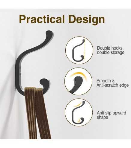Coat Hooks Wall Mount for Hanging