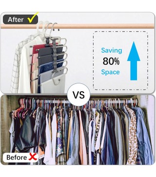 Magic Pants Hangers Space Saving