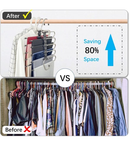 Magic Pants Hangers Space Saving