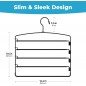 Fontaines Luxury 5 Tier Pants Hangers 4 Pack