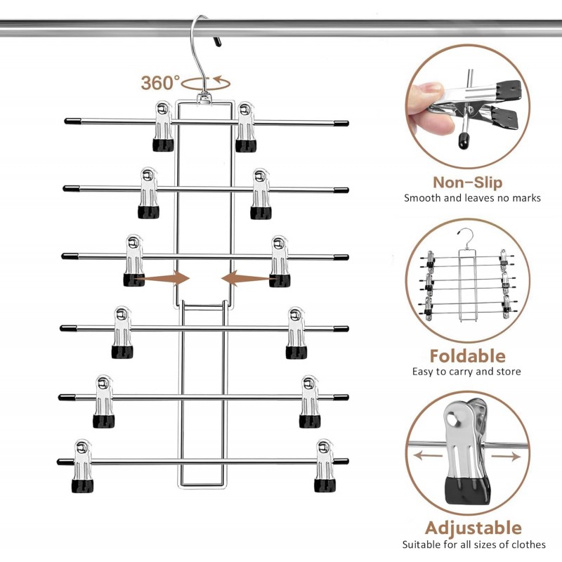 Pants Hangers with Clips