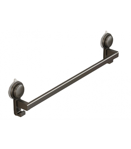 Suction Cup (Twist) Single Rod 24" Towel Bar with Hooks