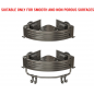 Suction Cup Corner Shower Caddy with Hooks and Towel Bar for Bathroom