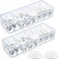 2 Pcs Cable Organizer Box with Wire Ties