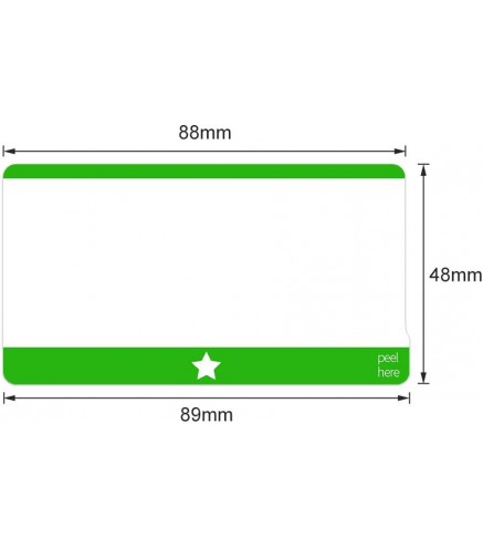 200 Stickers - 2" x 3.5" Removable Freezer Labels