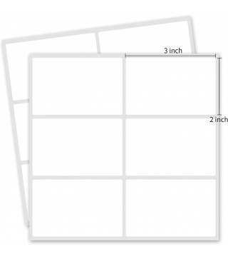 2×3 Inch Removable Blank Freezer Labels