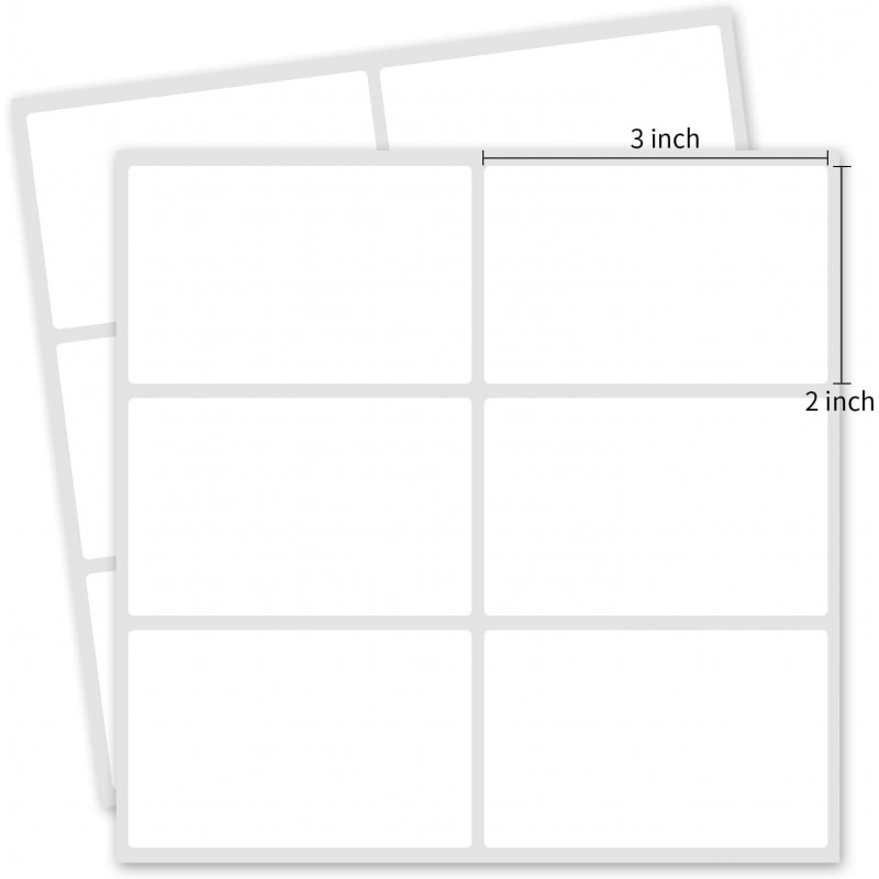 2×3 Inch Removable Blank Freezer Labels