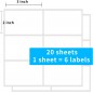 2×3 Inch Removable Blank Freezer Labels