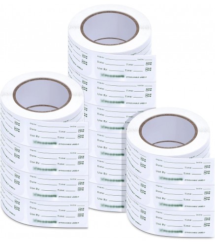 3000 Pieces Food Labels for Containers