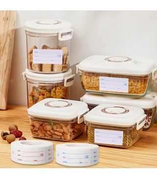 2 Rolls 1000 Pieces Removable Food Labels