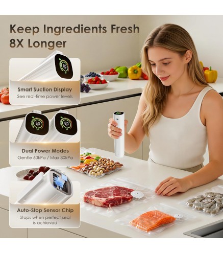 Compact Vacuum Sealer for Food