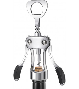 Wine Opener, Heavy-Duty Zinc Alloy Wing Corkscrew