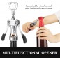 Wine Opener, Heavy-Duty Zinc Alloy Wing Corkscrew