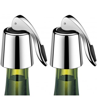 SteeL Leakproof Expanding Wine Stopper (2 Pack)