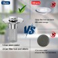 New Pop Up Bathroom Sink Drain Strainer Hair Catcher