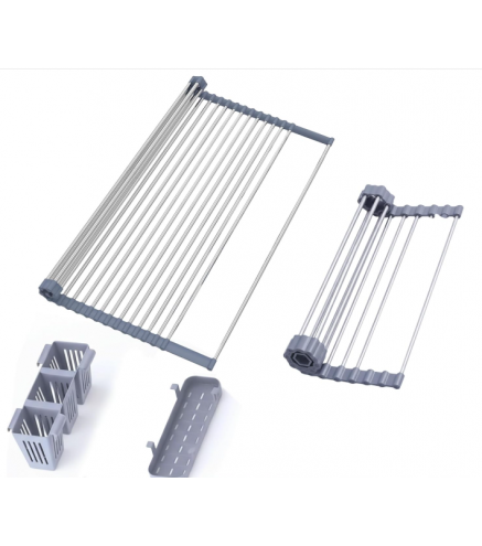 Expandable Roll Up Dish Drying Rack
