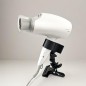 360 Degree Rotating Hands Free Hair Dryer Holder Sturdy Metal Base
